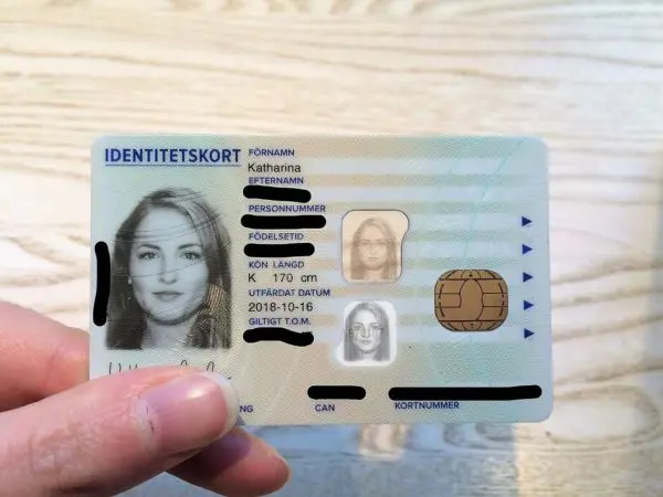 fake swedish id card